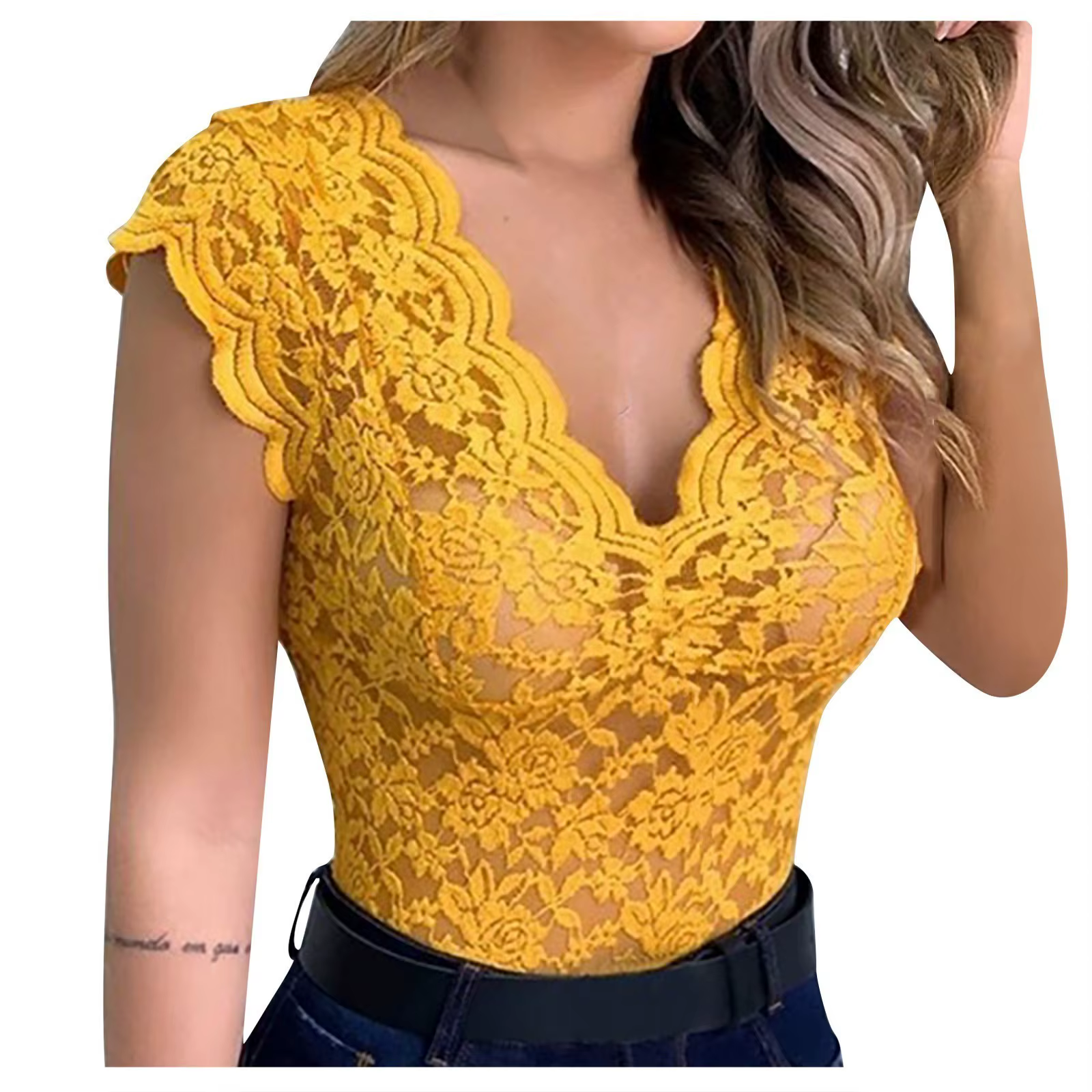Débardeur Sexy en Dentelle pour Femme