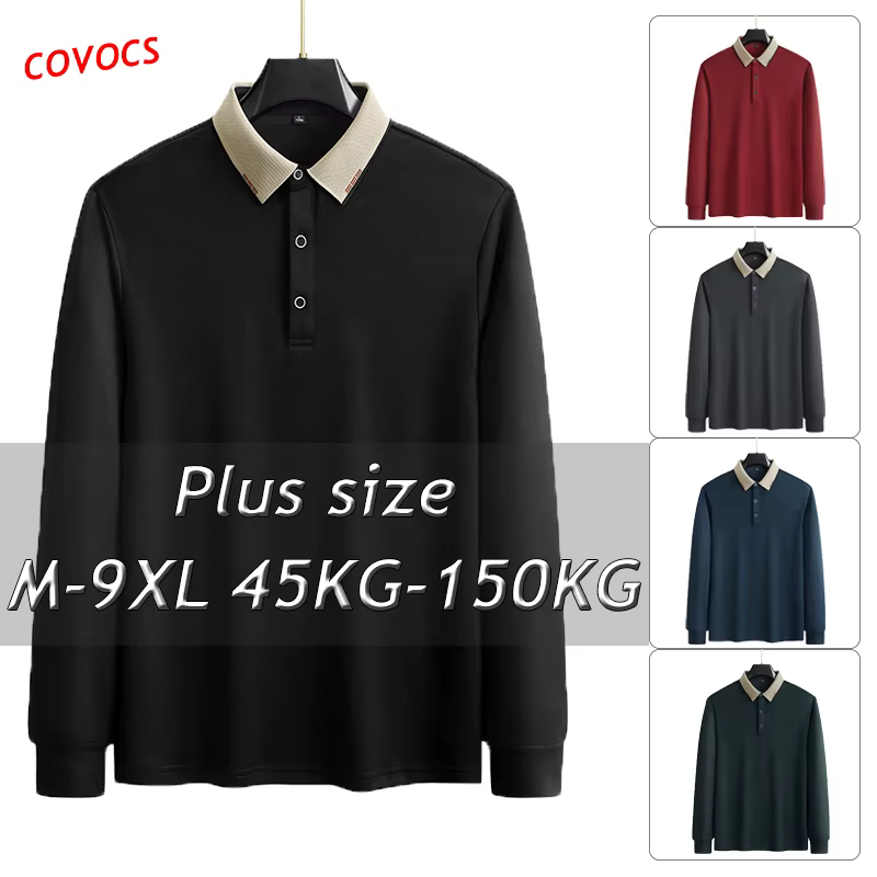 POLO à manches longues pour hommes