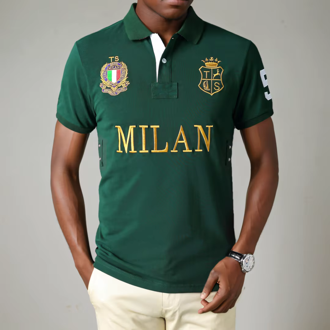 Polo de Styliste à Manches Courtes pour Homme