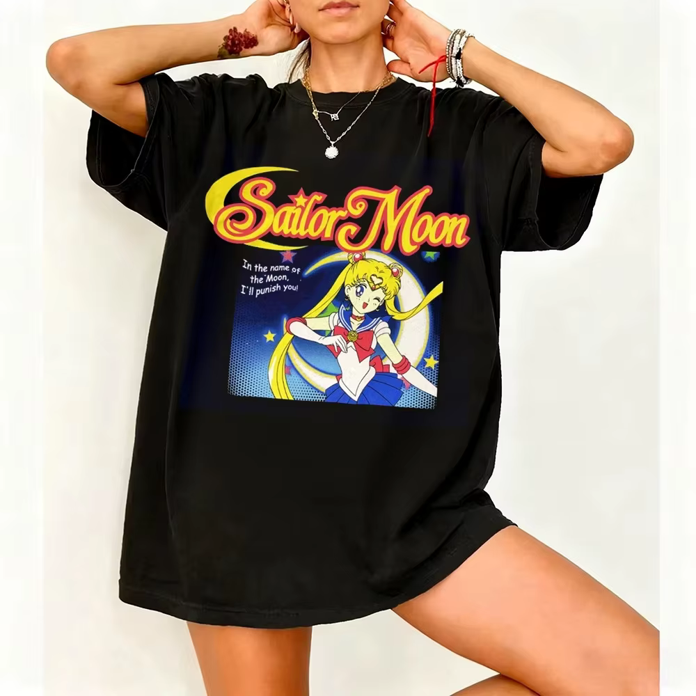 T-shirt graphique rétro Sailor Moon années 90