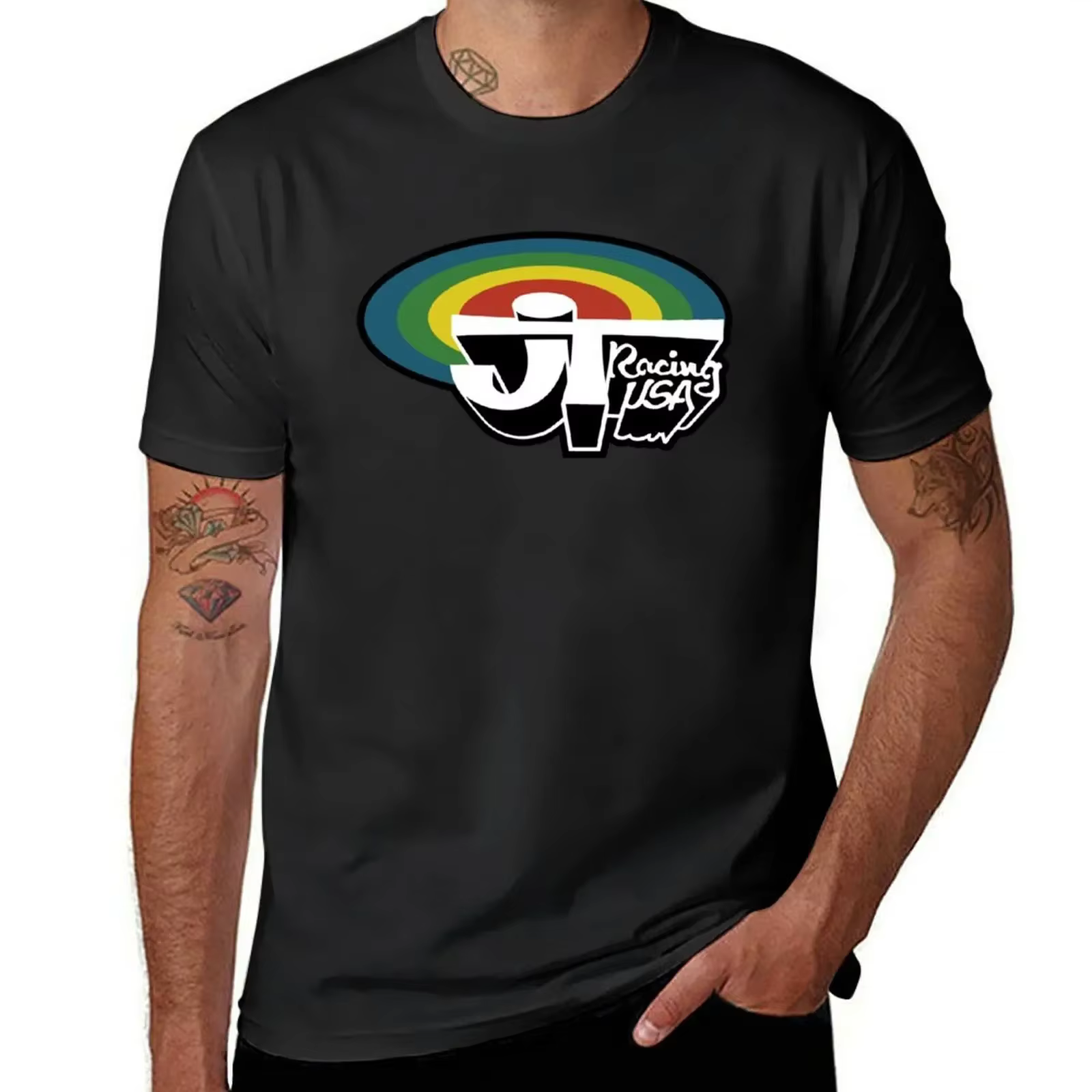 JT Racing-T-shirt BMX vintage pour hommes