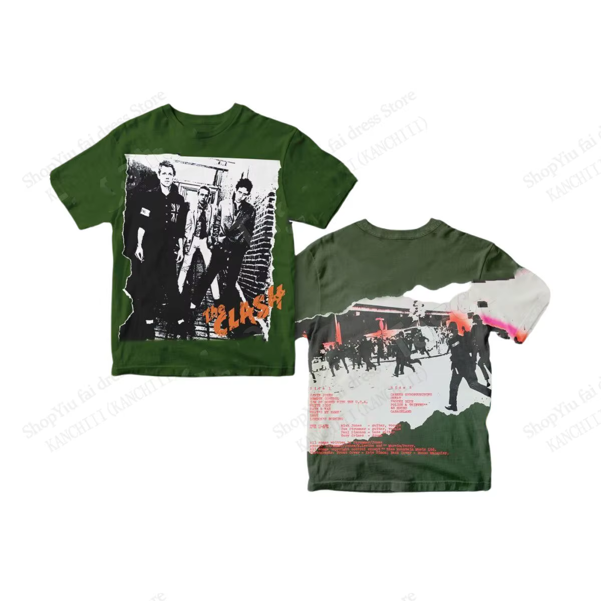 Nouveau groupe de Rock classique l'album clash impression 3D T-shirt hommes femmes mode à manches courtes