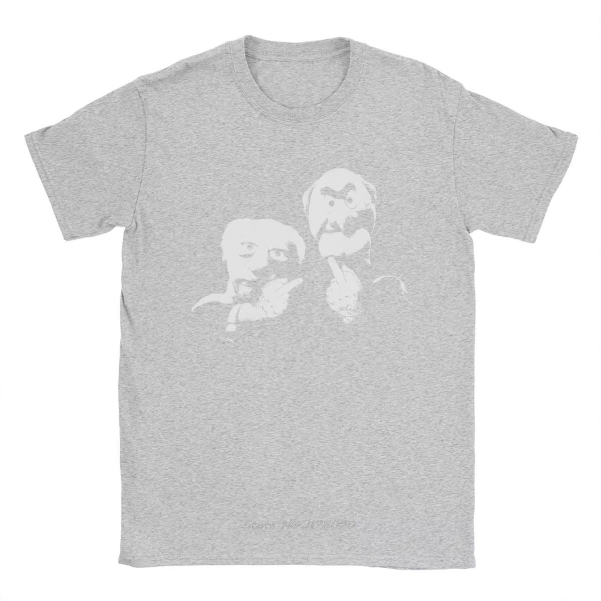 Statler et Waldorf doigt moyen hommes t-shirts