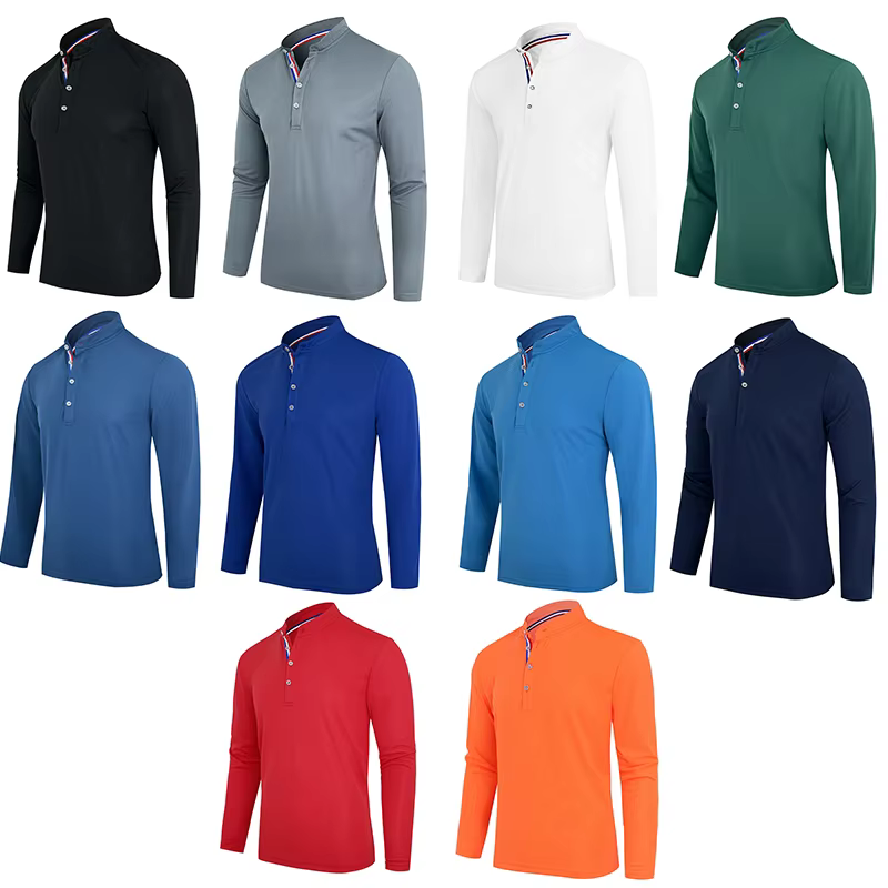 Polo à manches longues pour hommes