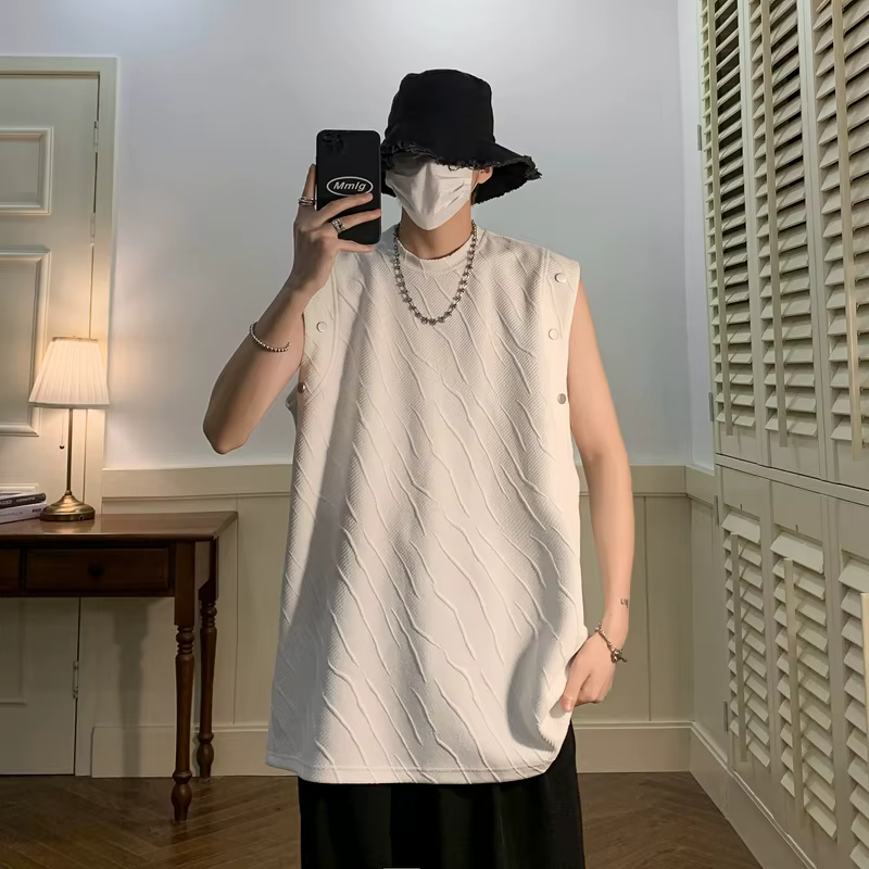 T-shirt à col fibro pour hommes