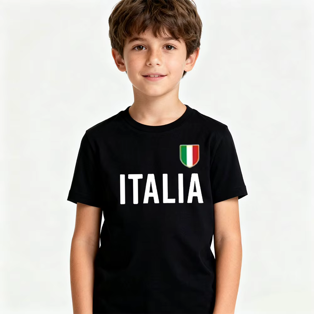ITALIA Simple enfants T-Shirt italie mémorial vêtements garçons et filles décontracté vie quotidienne coton chemise