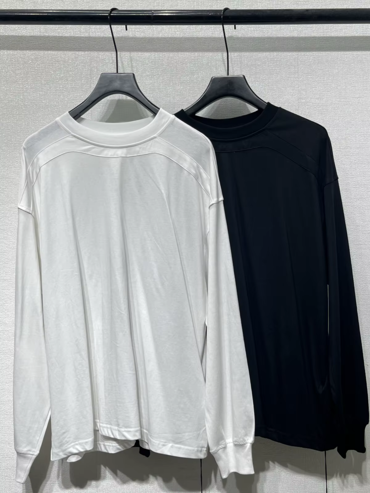 RO déconstruction épissage coupe couleur unie manches T-shirt hommes femmes haute qualité coton T petit haut t-shirts