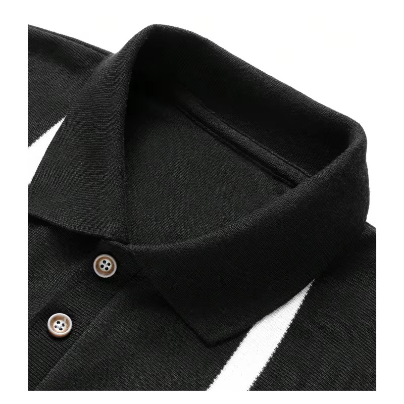 Chemises polo en tricot pour hommes