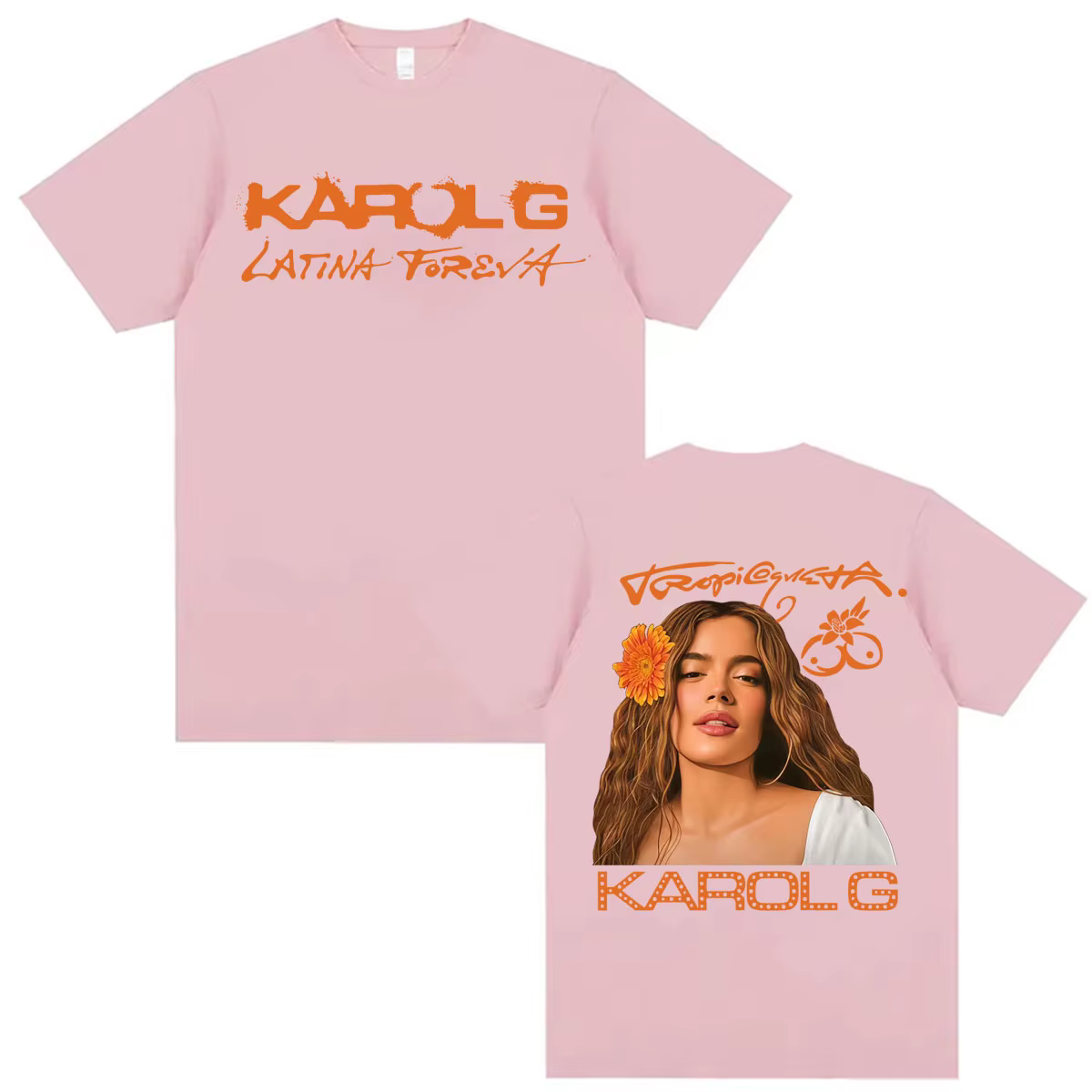 T-shirt de la tournée d'album Tropicoqueta 2026 de la chanteuse Karol G