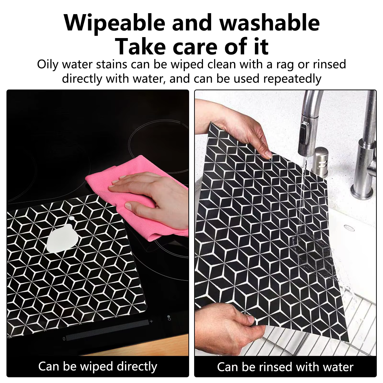 Tapis de protection pour table de cuisson à induction - Coussin en silicone en fibre de verre