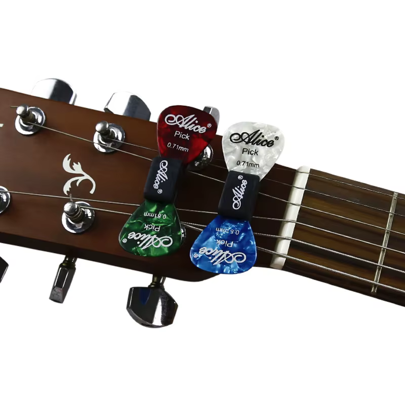 Clips pour médiators de guitare avec médiators – Supports de fixation rapide pour la tête de guitare pour une performance fluide, idéal pour les spectacles en direct et les séances en studio TMZ