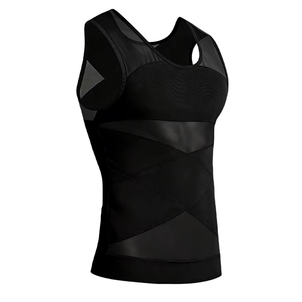 Débardeur de compression pour homme pour dissimuler la gynécomastie