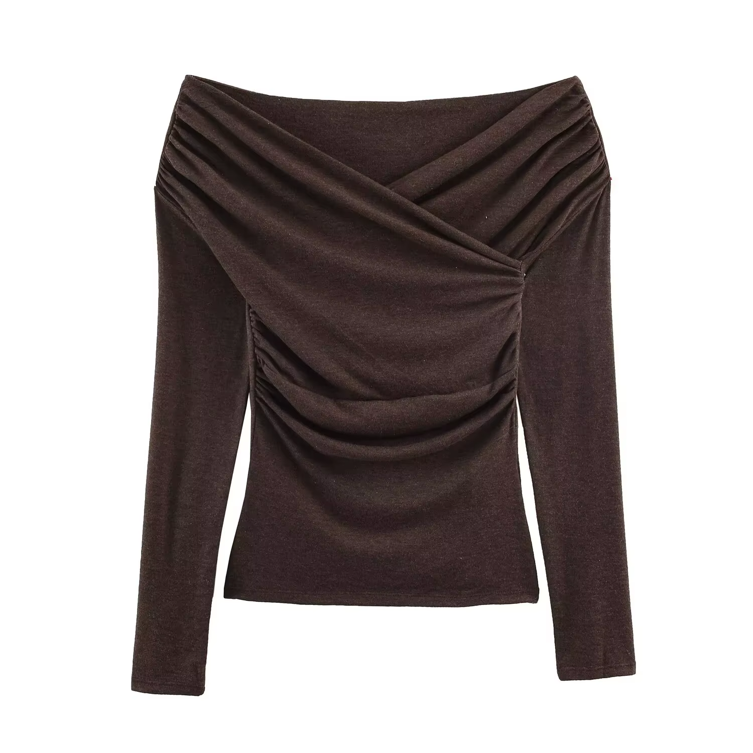 T-shirt plissé chic pour femme