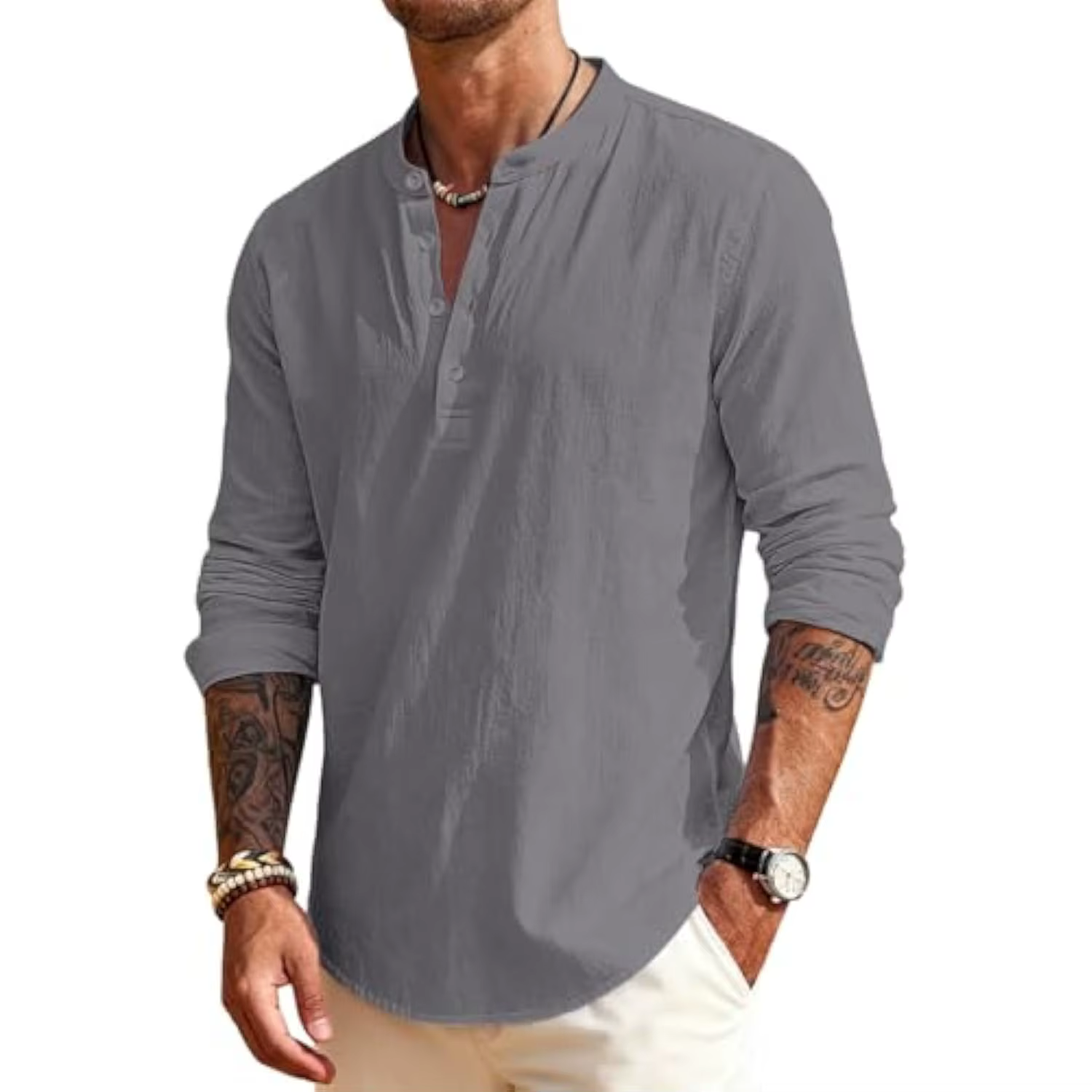 Chemise en lin pour homme
