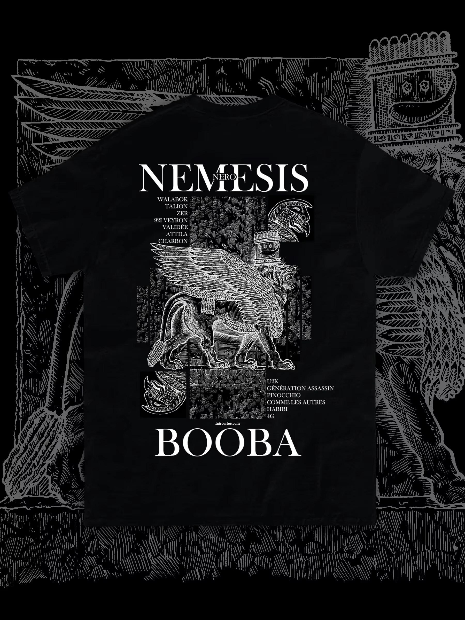 T-shirt graphique du rappeur français Booba