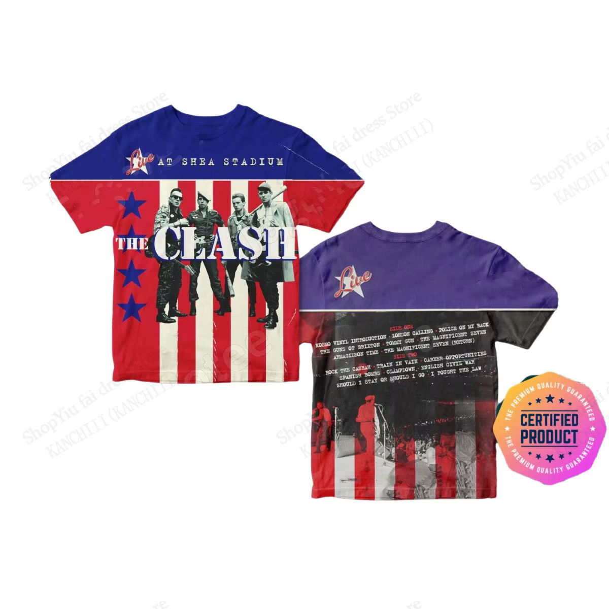 Nouveau groupe de Rock classique l'album clash impression 3D T-shirt hommes femmes mode à manches courtes