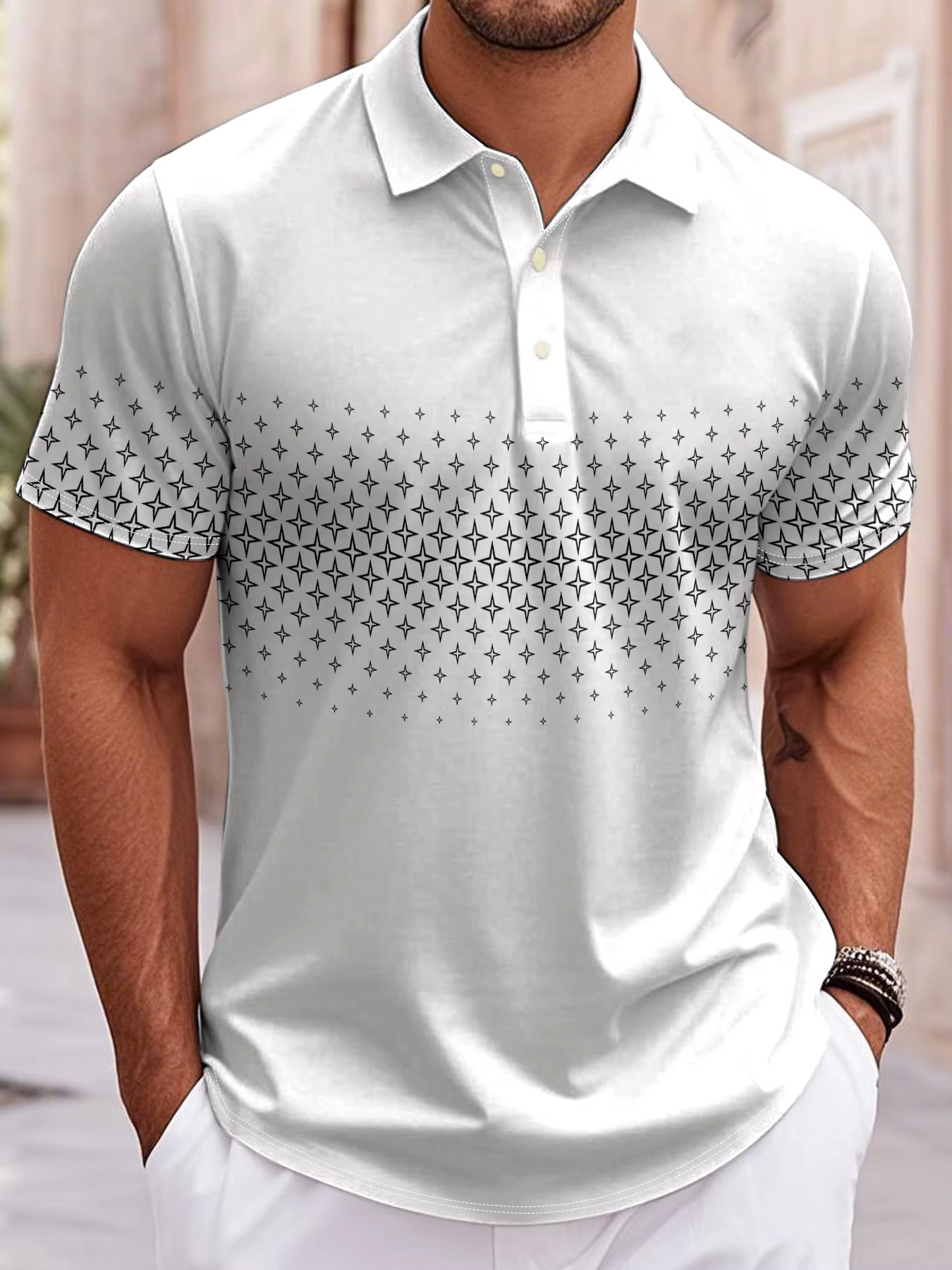 Polo de golf à manches courtes pour homme