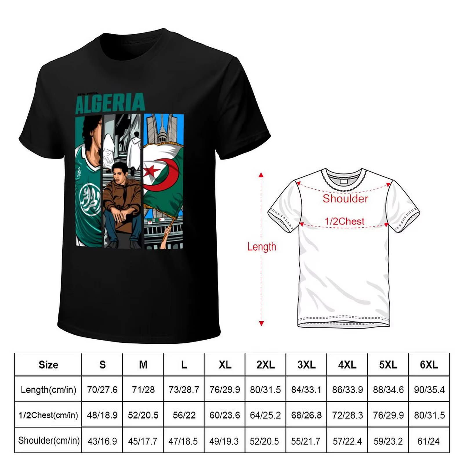 T-shirt graphique personnalisé pour hommes