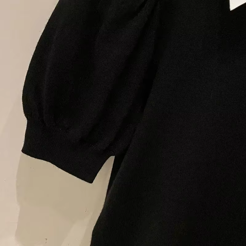 T-shirts en maille coréens pour femme