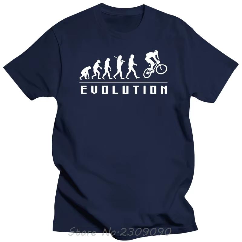 Evolution du vélo T-shirt été nouveau coton