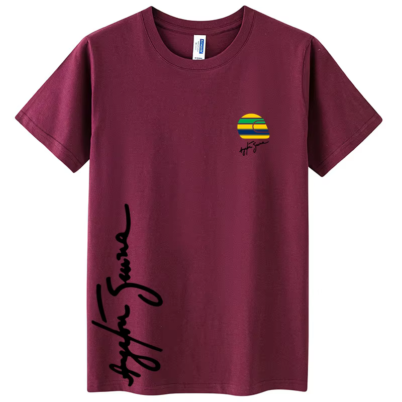 Héros Ayrton Senna t-shirt hommes à manches courtes 100% coton T-Shirts drôle F1 homme