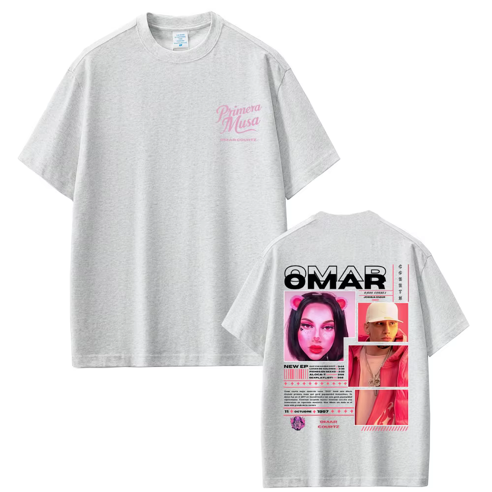 Rappeur Omar Courtz Primera Musa T-shirts hommes femmes mode Hip Hop surdimensionné à manches courtes