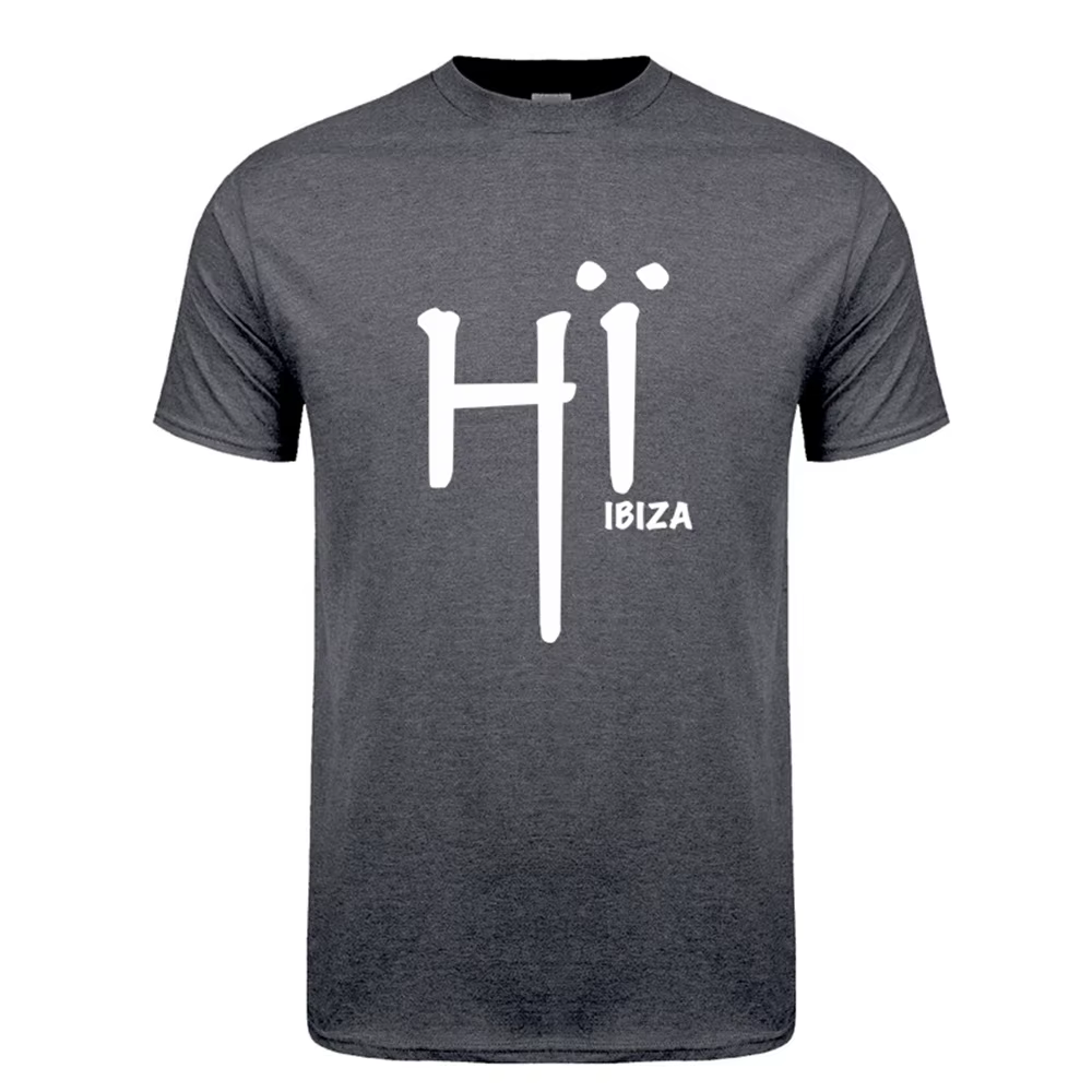 Hi Ibiza T Shirt été hommes coton manches courtes Hi