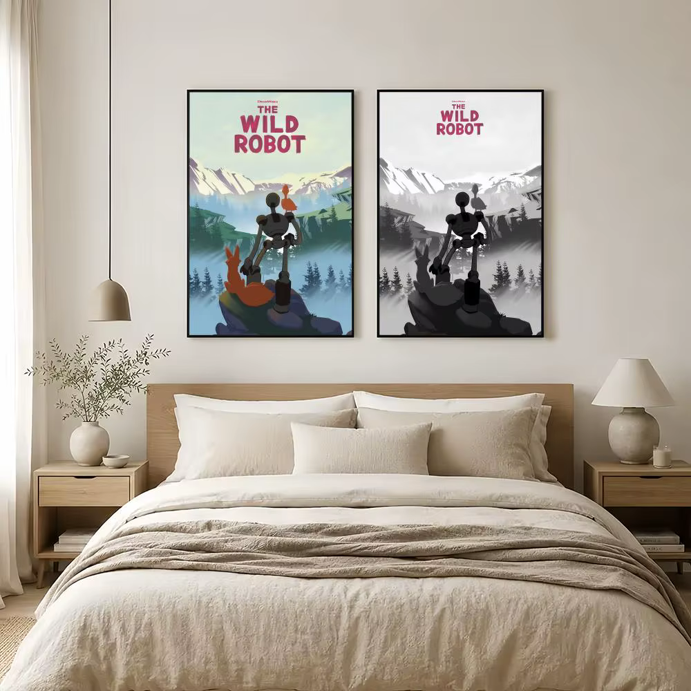 Affiche de robot W-Wild, art mural décoratif HD, décoration murale imperméable pour la maison, pour salon, chambre à coucher, café, cadeau élégant