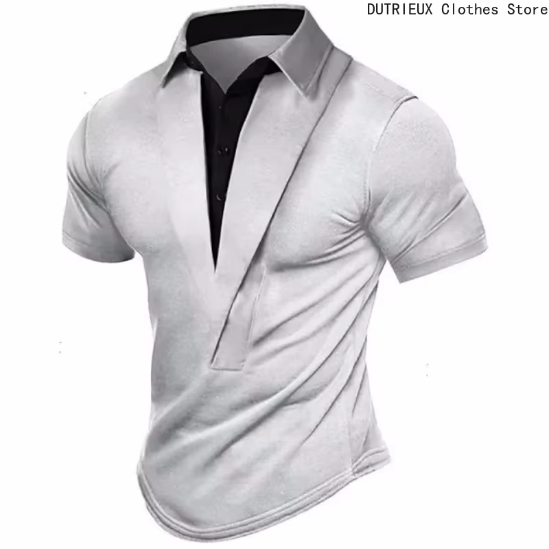 T-shirt à manches courtes pour hommes pour l'été