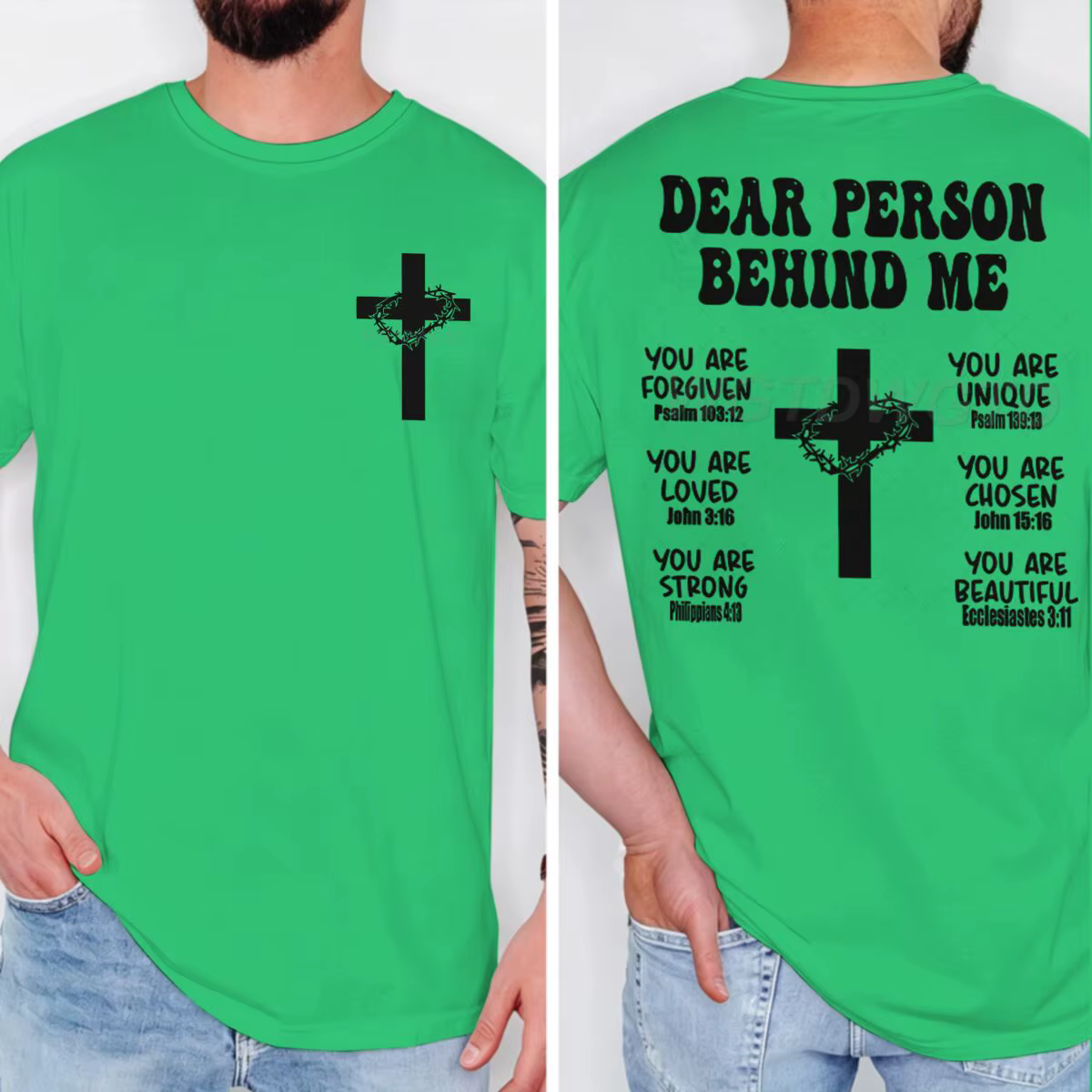 T-shirt avec verset biblique chrétien