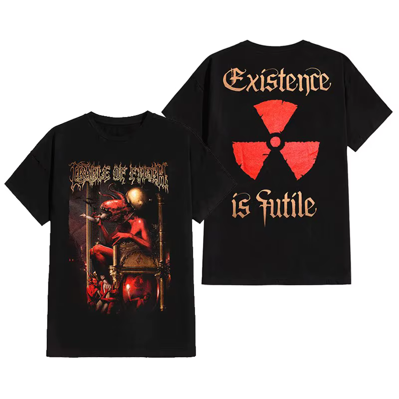 T-shirt décontracté Cradle of Filth Emperor Band Extreme Gothic Black Metal pour hommes et femmes