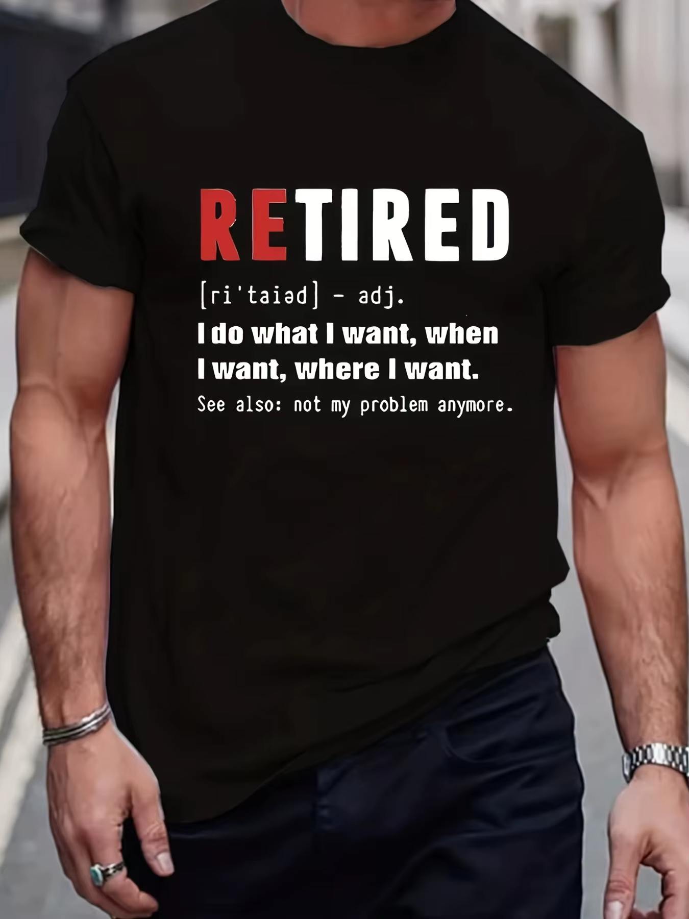 T-shirt à manches courtes à col rond pour hommes