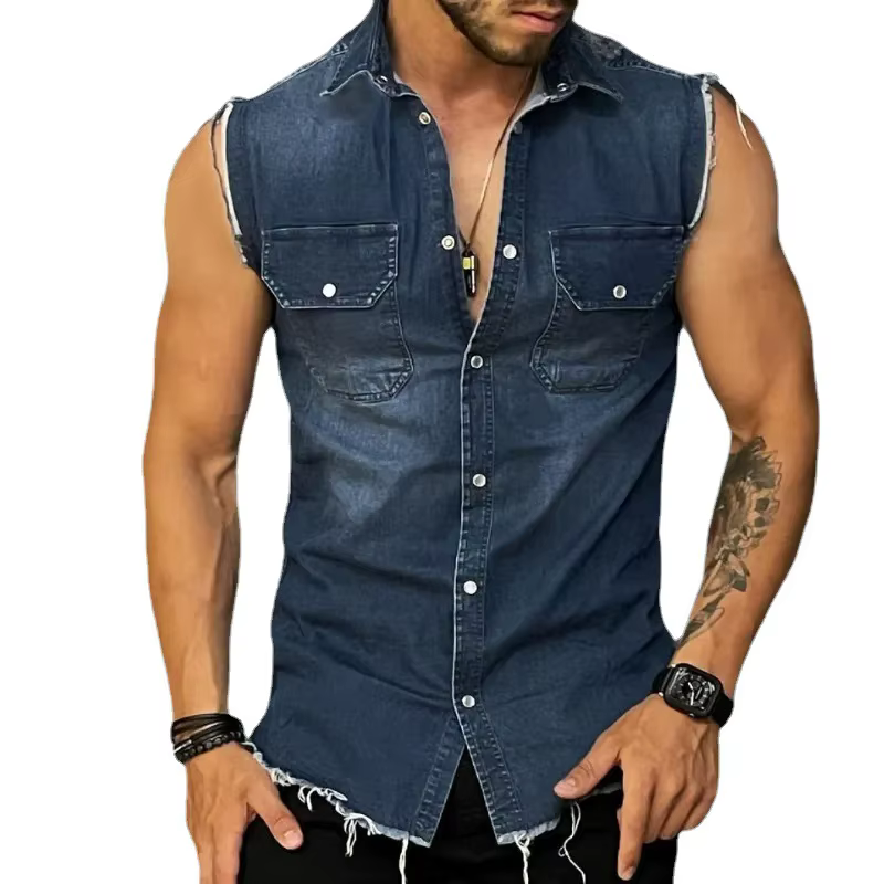 Chemise en Denim Précieux pour Homme