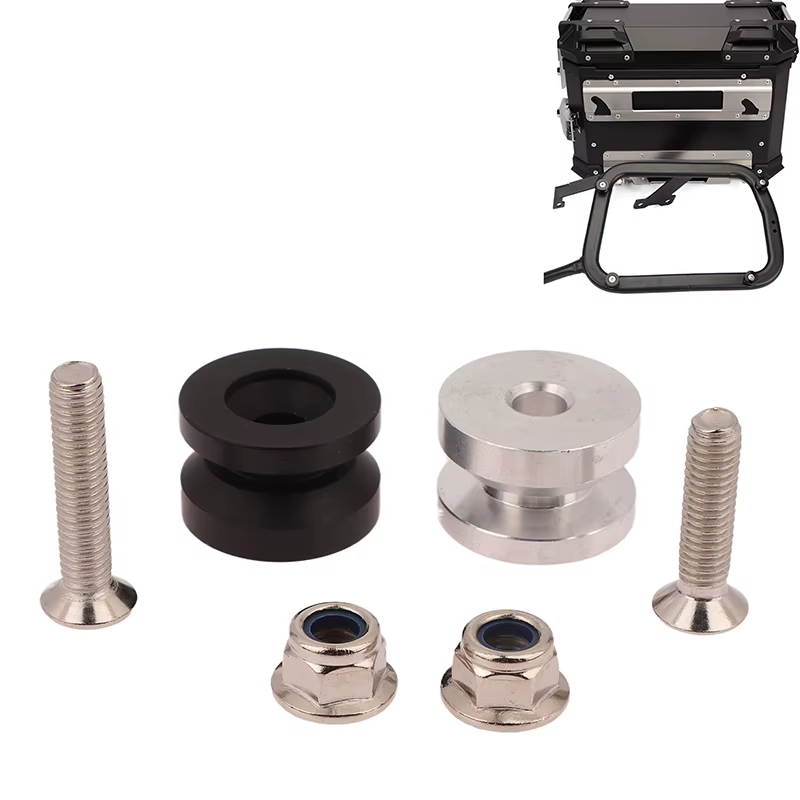 Kit de montage pour top case et sacoches latérales de moto, 4 pièces – Ensemble complet de supports avec plaque de base pour une installation sécurisée des bagages