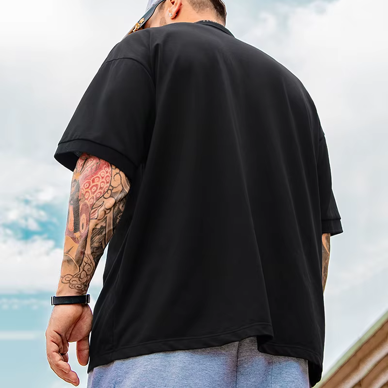Polos Hommes Grande Taille 1XL-7XL 110-175kg T-shirt À Manches Courtes
