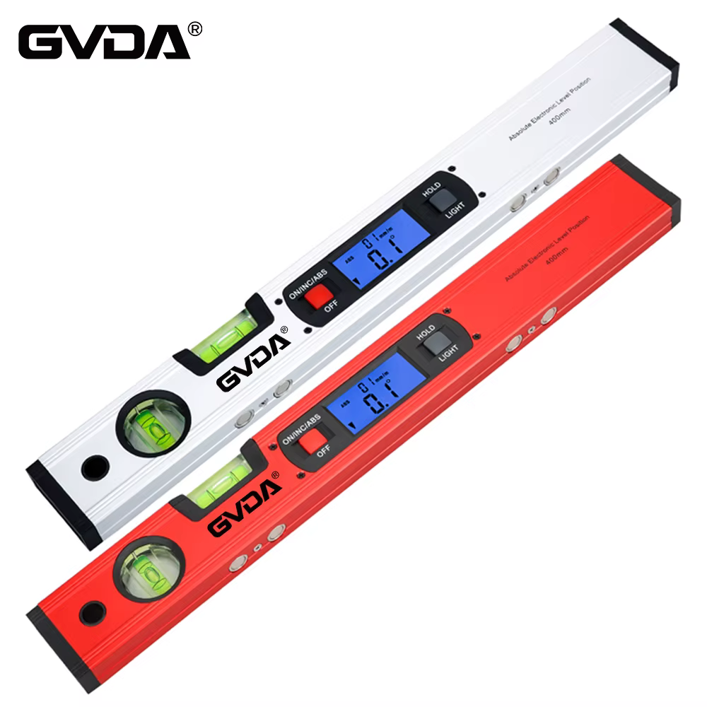 GVDA-Rapporteur d'angle magnétique numérique, niveau magnétique, résistant à 360, règle d'inclinomètre électronique en aluminium, affichage LED, 400mm