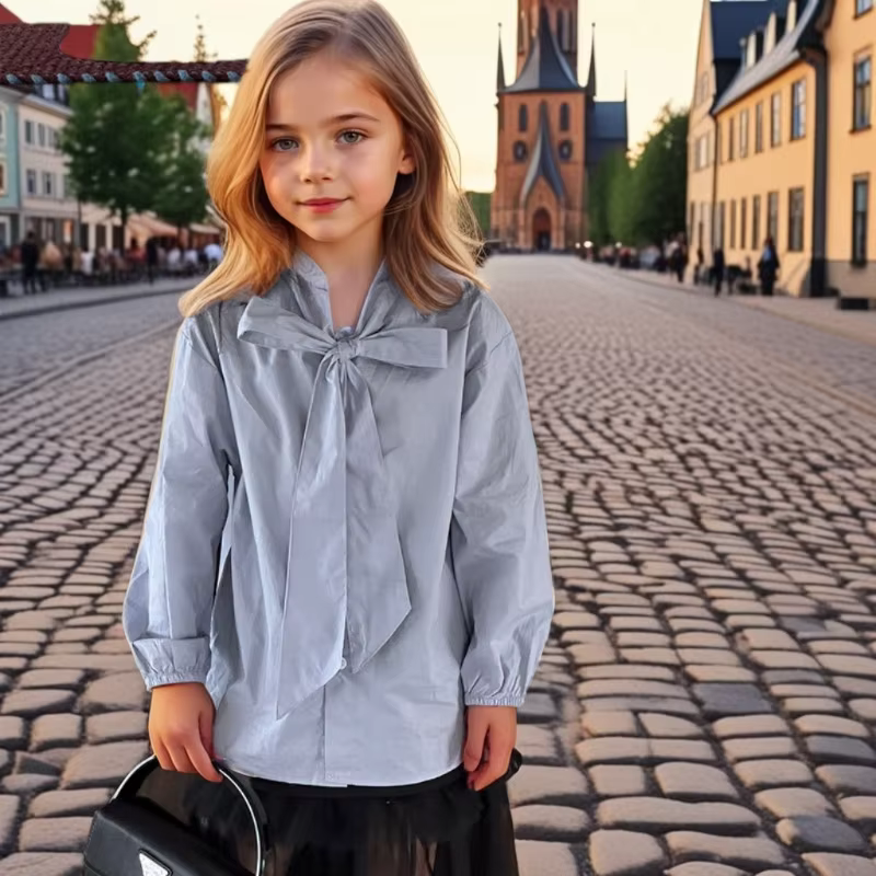 Chemise à Manches sulfpour Fille