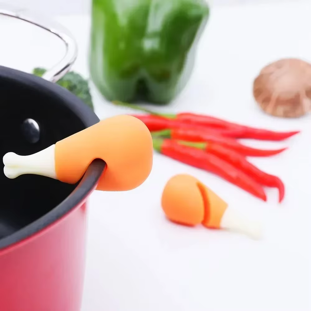 Couvercle de pot jetable en silicone anti-déversement, petite belle carotte mignonne créative, pot de marijuana, gadget amusant pratique pour la cuisine, 1 pièce