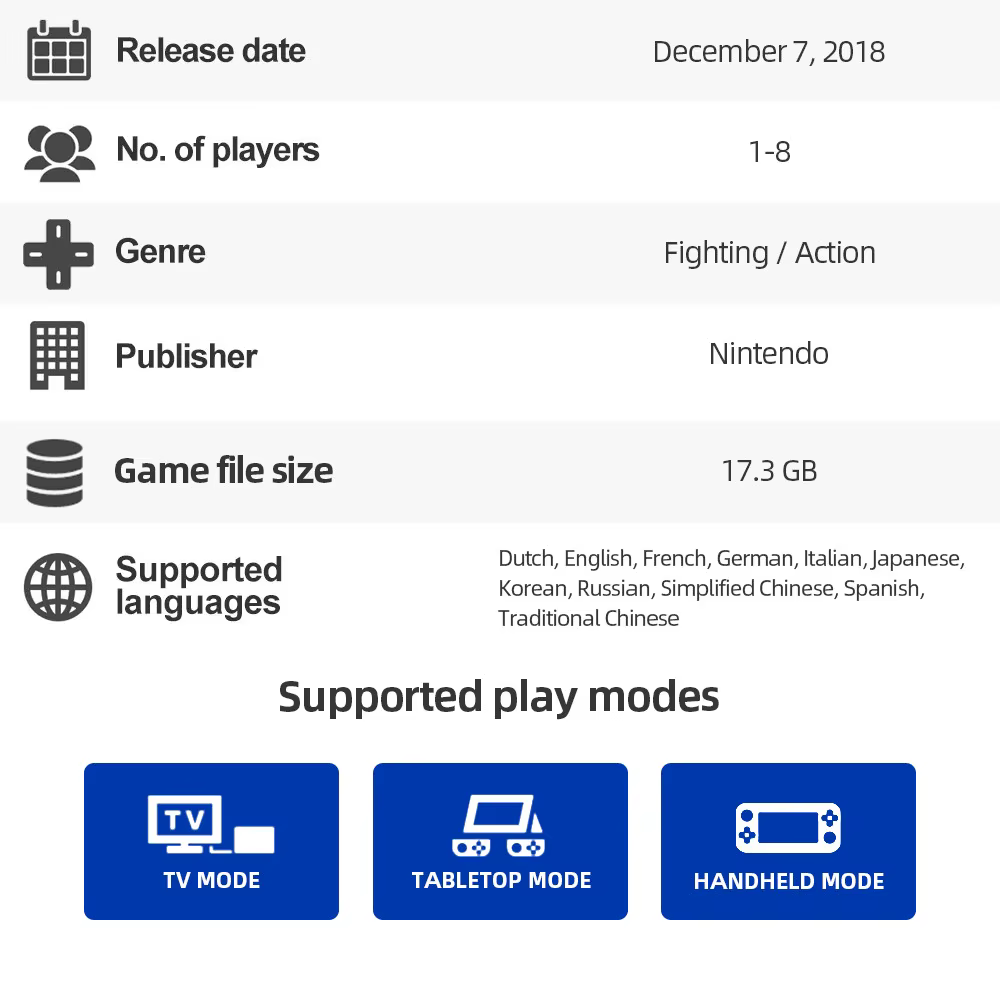 Super Smash Bros. Ultime-Jeu Nintendo Switch Offres Jeux Carte Cartouche Physique Support TV Table Mode De Jeu Portable