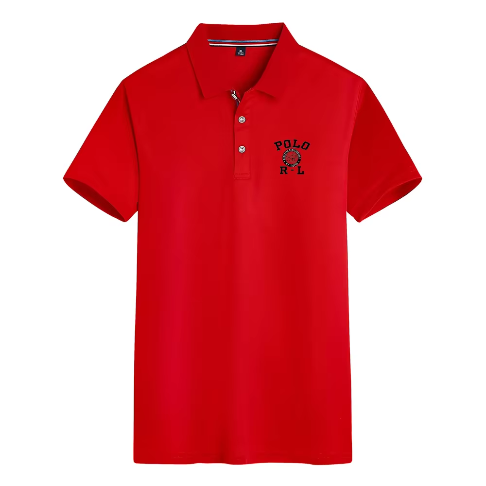 Polo confortable pour homme avec logo imprimé décontracté