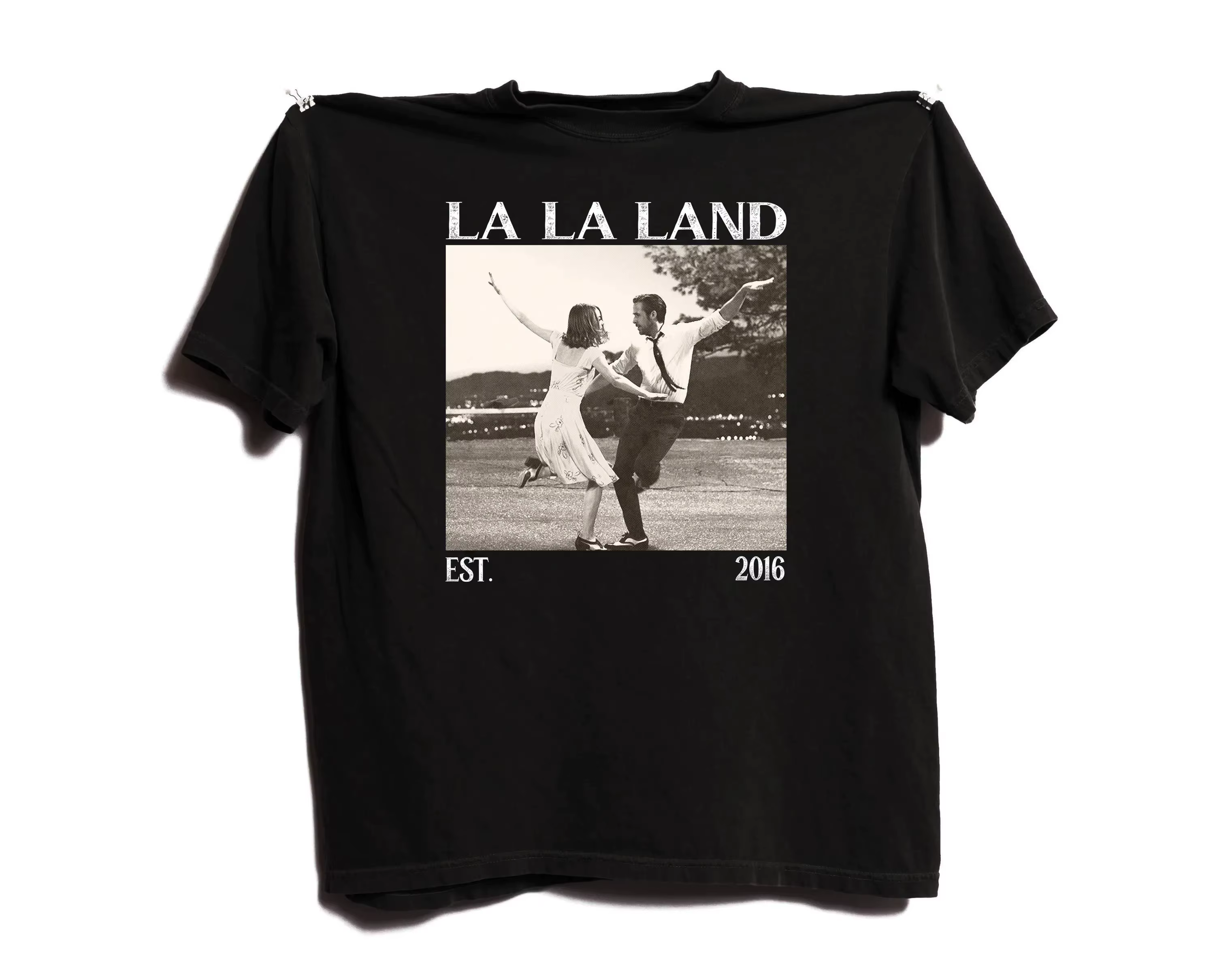 T-shirt à thème cinématographique inspiré de « La La Land »