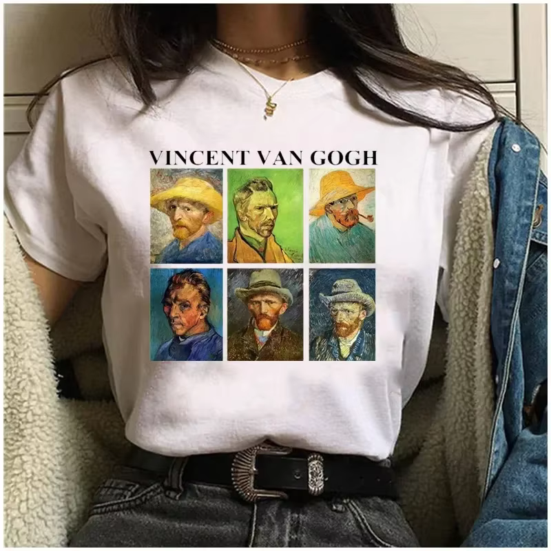 Offre spéciale T-Shirt femmes Van gogh imprimé femme