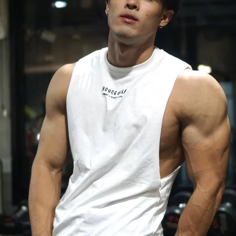 Débardeurs de fitness pour hommes à séchage rapide