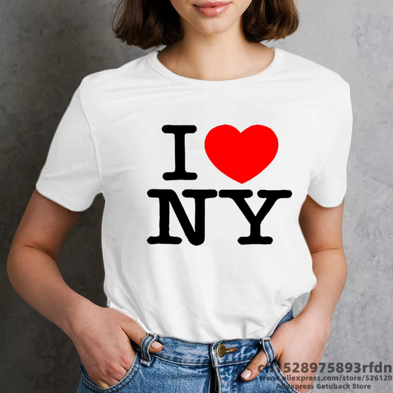 T-shirt imprimé drôle I Love Paris pour femmes