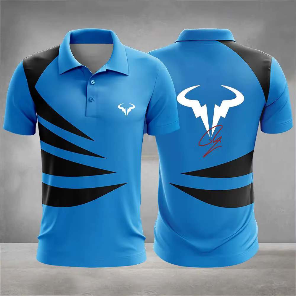 Nouveau Polo Homme Été 2026 – Tendance, Confortable, Doux et Respirant avec Motif Imprimé 3D