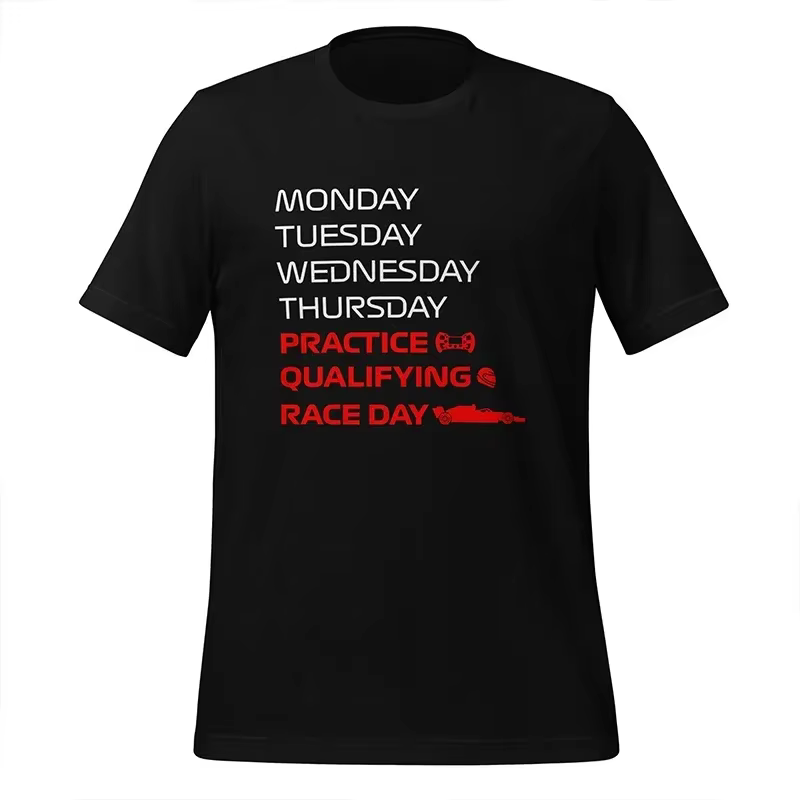 Race Week T-Shirt pour hommes femmes vêtements pratique