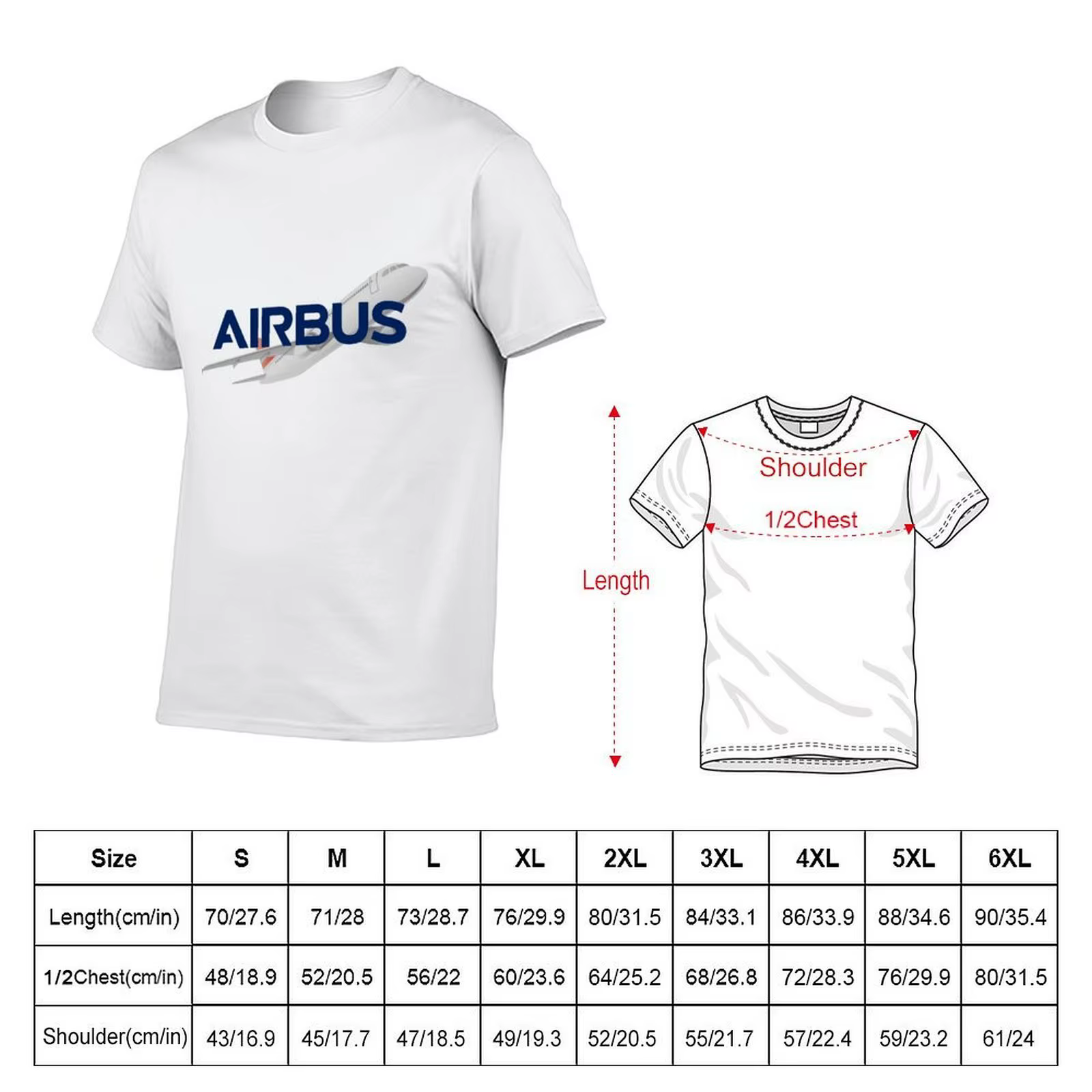Airbus avion conception T-Shirt homme