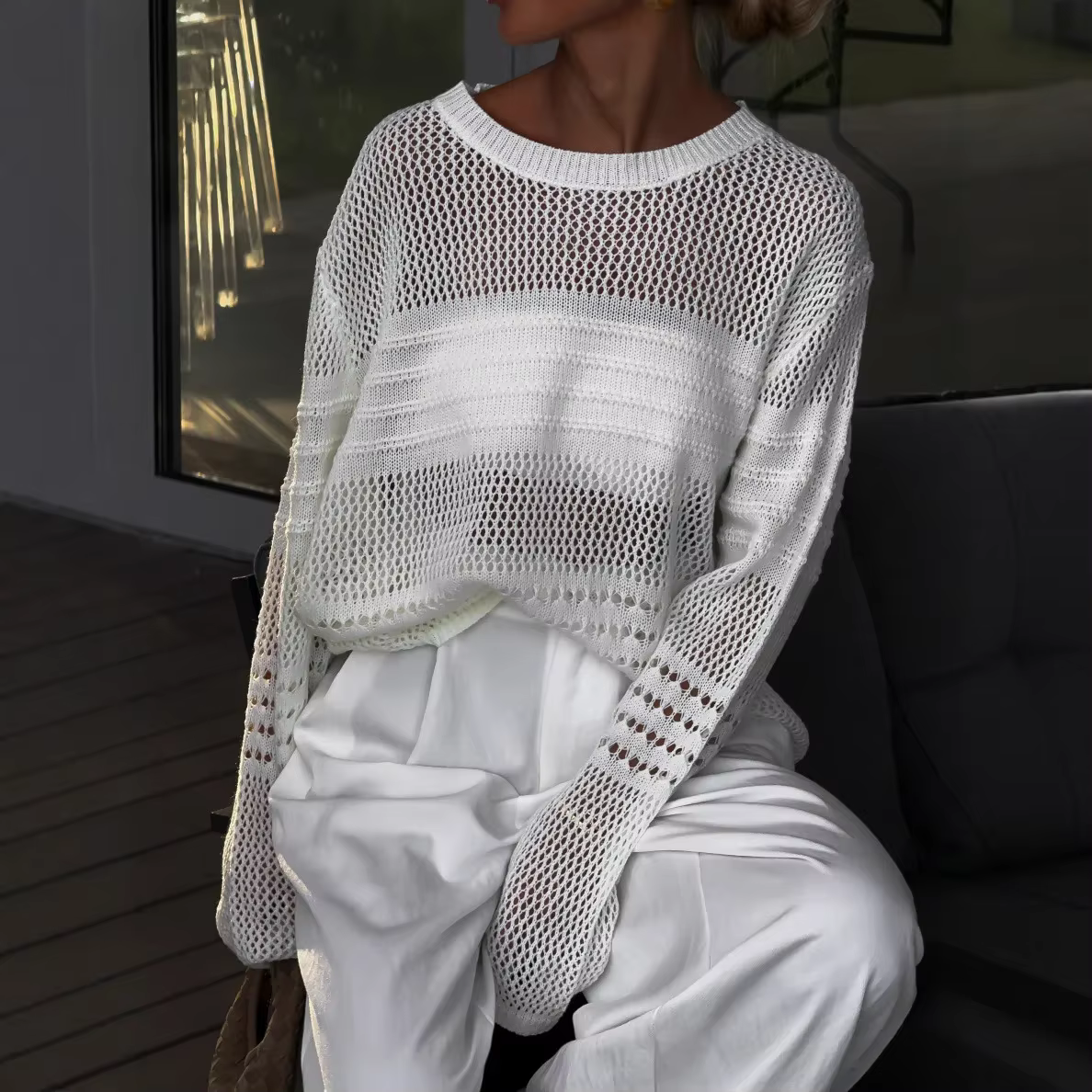 Haut en tricot pour femmes