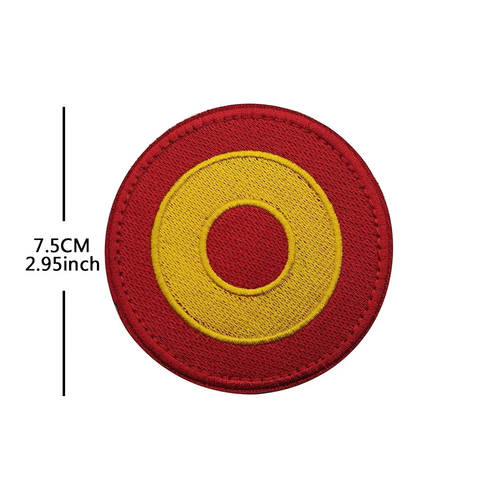 Patchs à crochet et boucle brodés des régions autonomes espagnoles, drapeaux de catalonie bordeaux, Badge de poitrine royal d'espagne pour sac à casquette