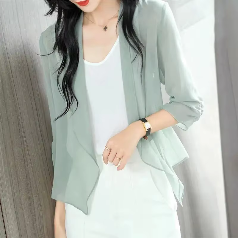 Cardigan en mousseline pour femme